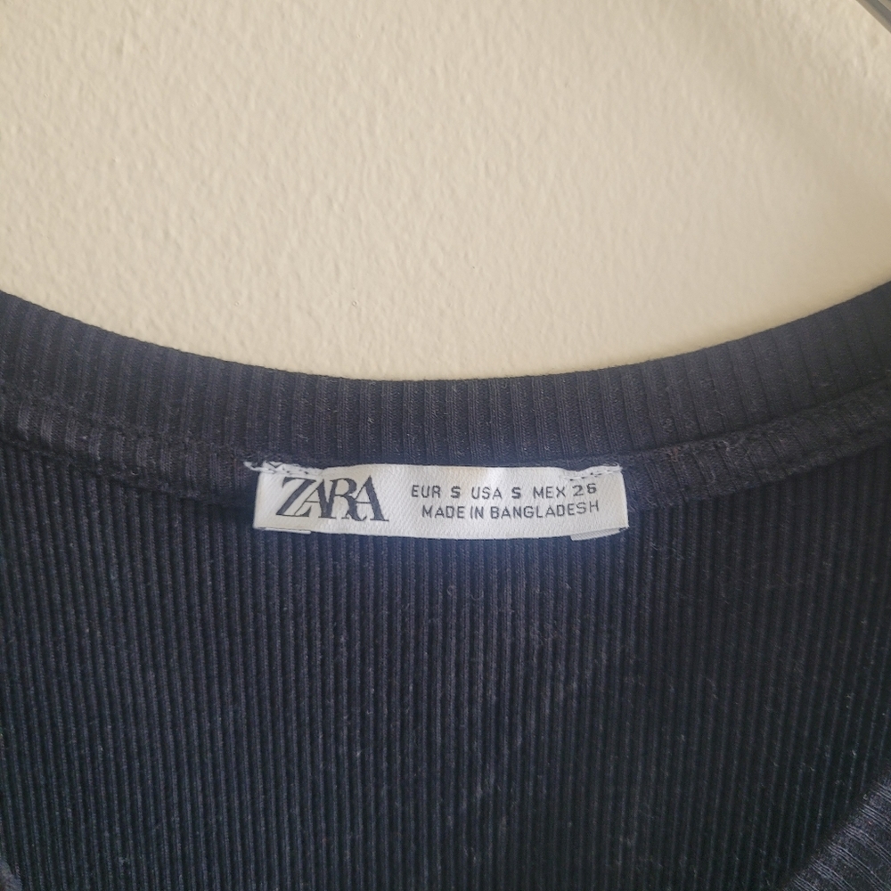 ZARA Ribbed Dress - Picture 8 of 10